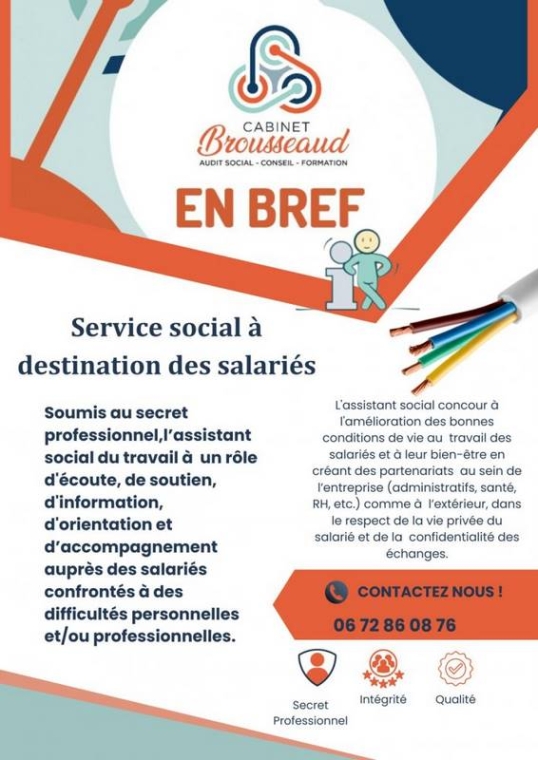 Service social en établissement médico-social Clermont Ferrand, Issoire, CABINET Brousseaud